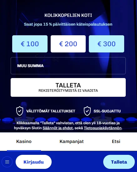 Slotti mobiilikasino — kolikkopelit älypuhelimessa